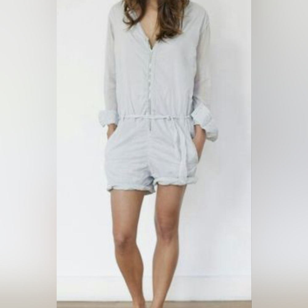 INDAH, Women's Light Gray Romper